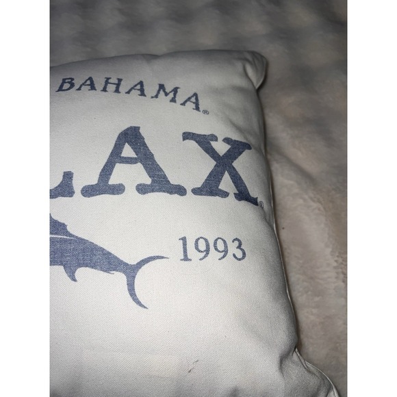 Tommy Bahama Relax Throw Pillow Blue on White Swordfish Nautical Indoor Outdoor - Picture 11 of 11